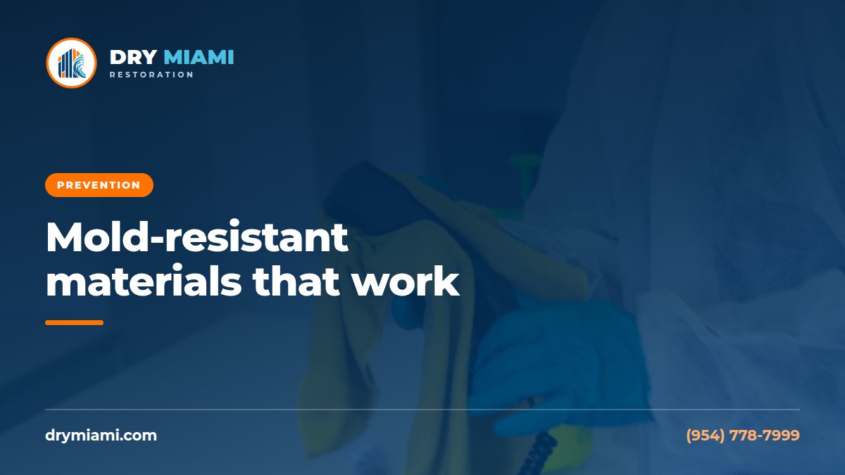 Mold-Resistant Drywall, Paint and Materials for Florida Homes